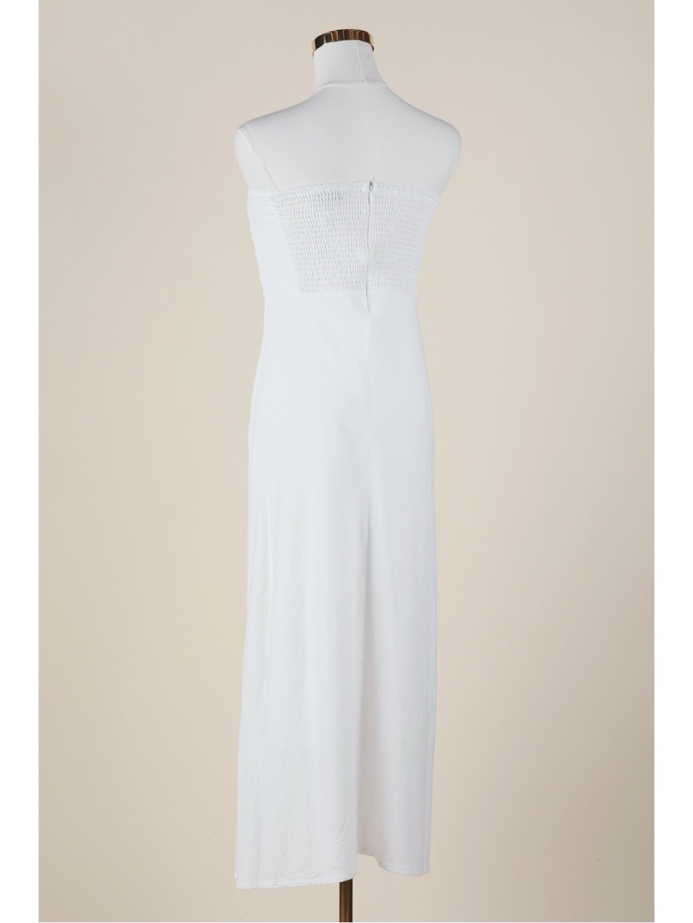 Petal & Pup White Strapless Twist Front Midi Dress - Picture 4 of 5